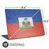 Haitian Flag Distressed Universal Laptop 18in (14.6 x 10.6in) Skin